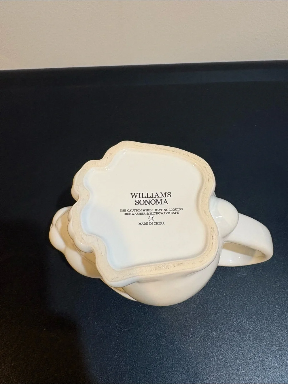 NWOT Williams Sonoma White Bunny Mug